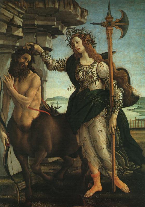 BOTTICELLI, Sandro Pallas and the Centaur f oil painting picture